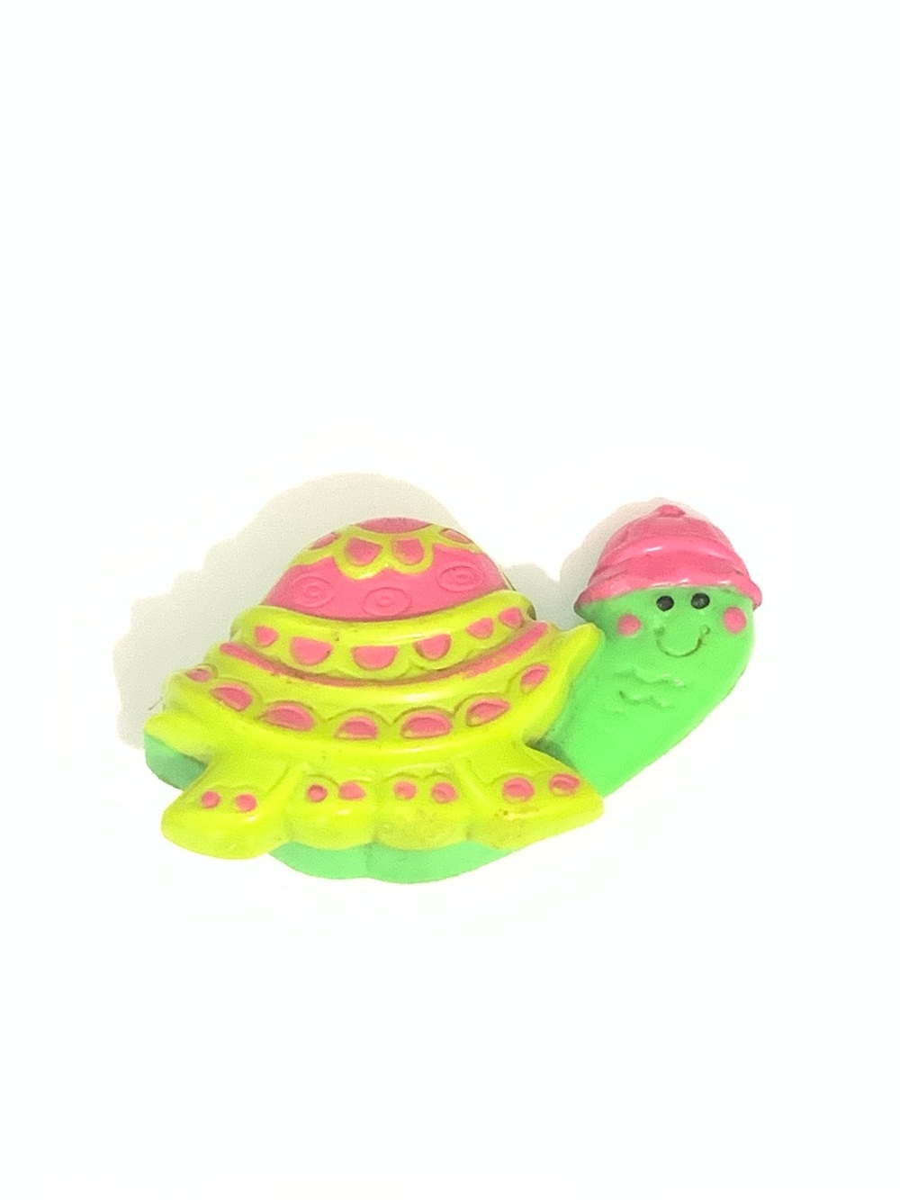 Green and Pink Turtle Pin
